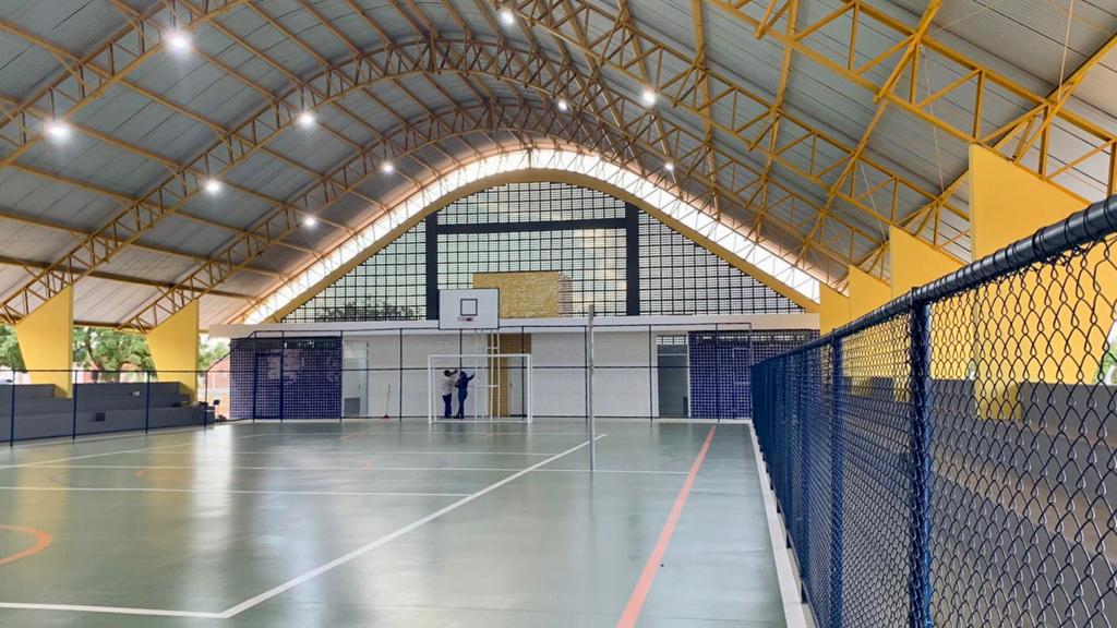 Quadra esportiva da Escola Maurício de Oliveira será entregue neste domingo na Maísa