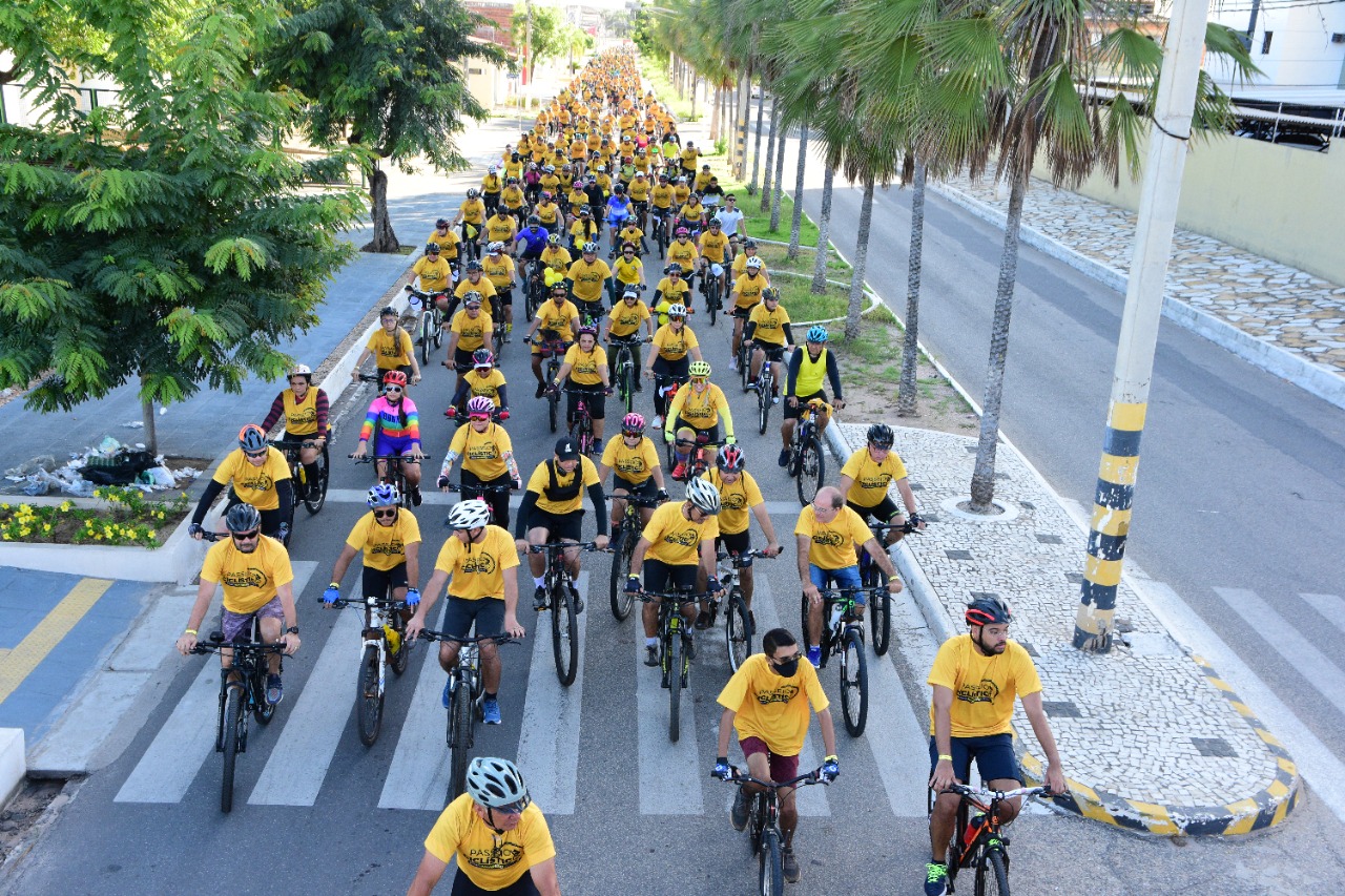 Passeio ciclístico abre programação da campanha Maio Amarelo em Mossoró