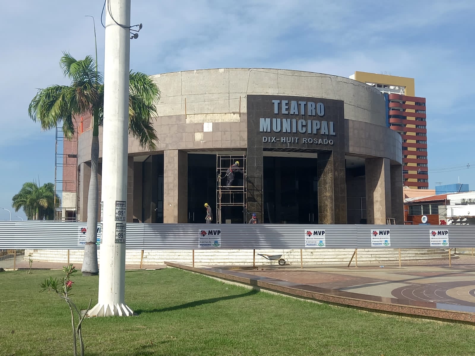 Prefeitura de Mossoró avança com obras de reforma no Teatro Municipal