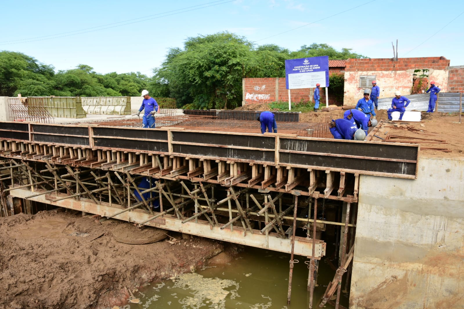 Prefeitura de Mossoró avança com obras de construção da ponte da Ilha de Santa Luzia