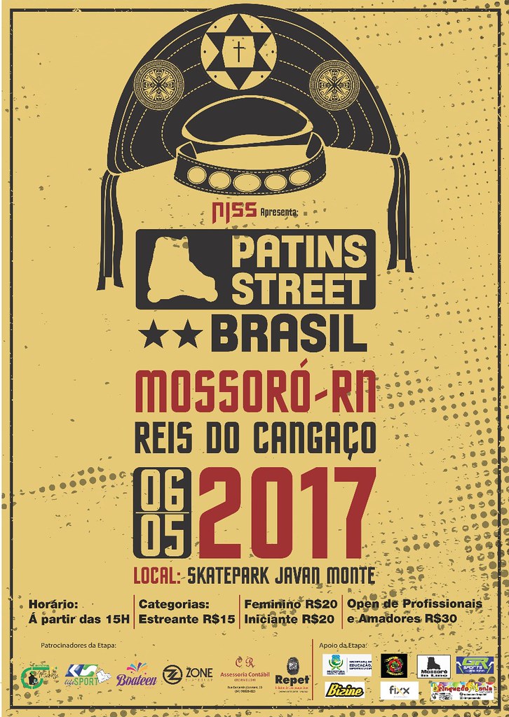 Etapa do Patins Street Brasil acontecerá em Mossoró nos dias 5 e 6 deste mês