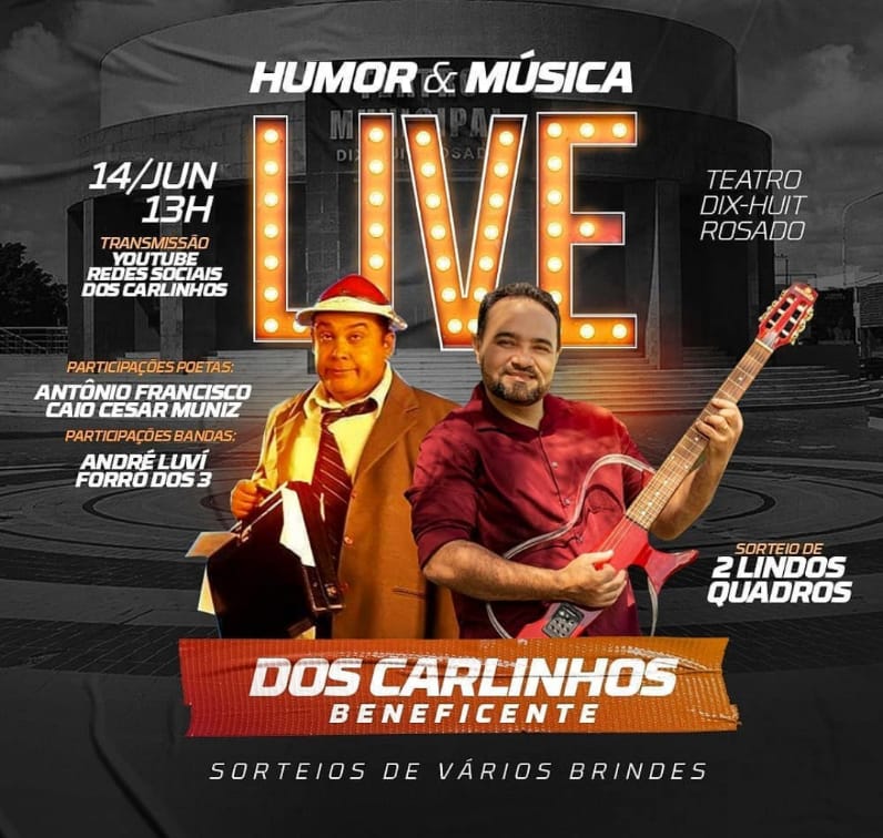 Live Humor e Música será exibida no próximo domingo, a partir das 13h